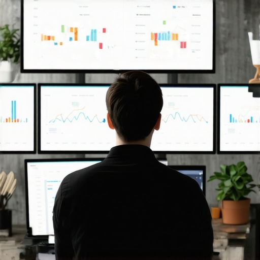 Data Analytics for Local SEO Person analyzing SEO data and maps for local business