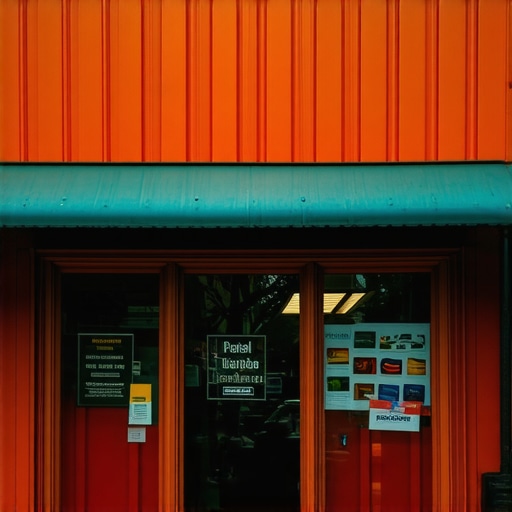 A vibrant storefront of a local business with eye-catching visuals.