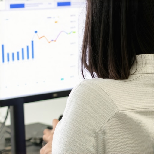 Person reviewing Google My Business insights and local SEO metrics.