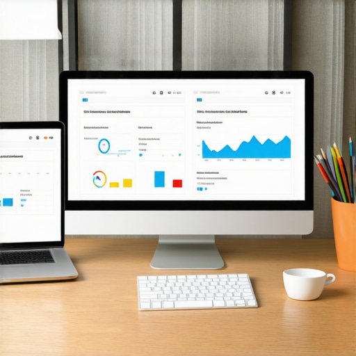 Person managing local SEO with various analytics and citation tools on their computer screens.