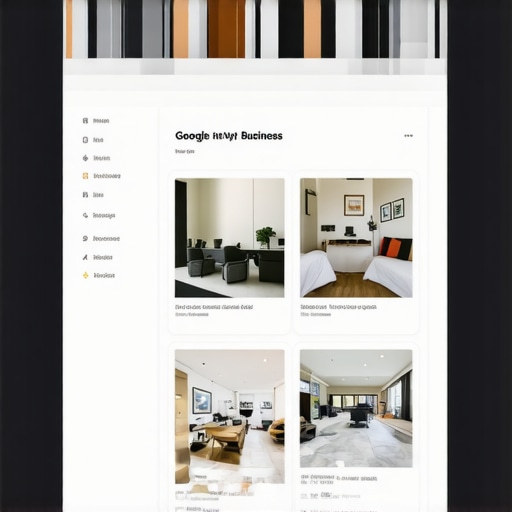 Person updating and optimizing Google My Business listing with new photos and business details.