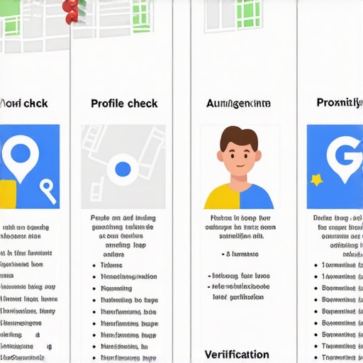 Infographic showing steps to recover Google Maps ranking including profile audit, glitch fix, proximity signals, and verification.